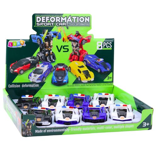 DLA DZIECI  2W1  AUTO ROBOT POLICYJNY NAPĘD 1SZT na Arena.pl