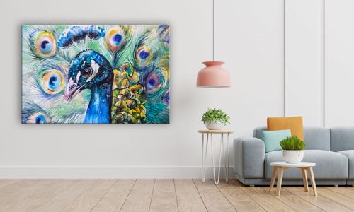 OBRAZ NA PŁÓTNIE 081 Paw 60x40cm na Arena.pl