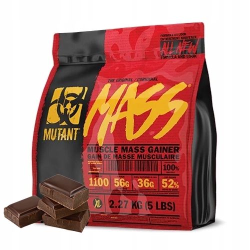 PVL MUTANT MASS NEW 2270g GAINER MASA SIŁA 2,3kg WEGLOWODANY ZLOZONE BIAŁKO na Arena.pl