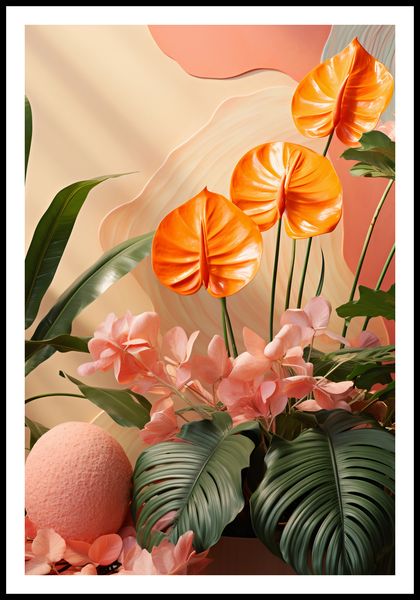 Plakat 68x101cm Pomarańczowy Raj zdjęcie 3