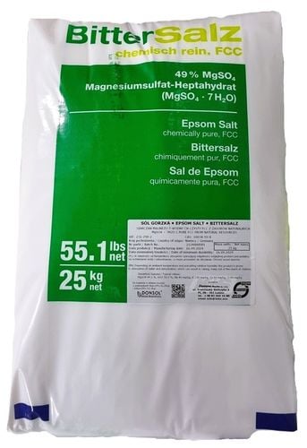 Sól Epsom czysta gorzka siarczan magnezu CZDA 25kg na Arena.pl