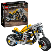 LEGO Technic 42225 Żółty motocykl Silnik 3 tłoki Łańcuch Prezent 151 el.
