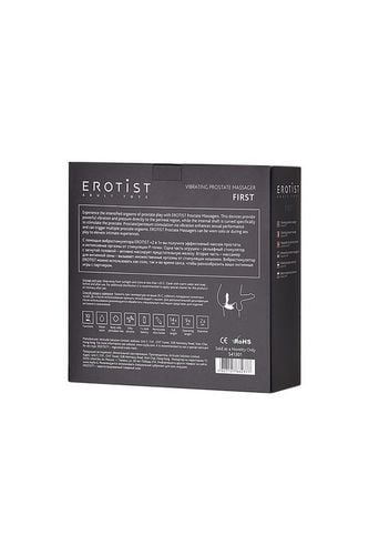 erotist first prostate stimulator, silicone, black, 14.4 cm na Arena.pl