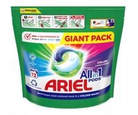 Kapsułki do prania kolorów Ariel All in One - 72 sztuki
