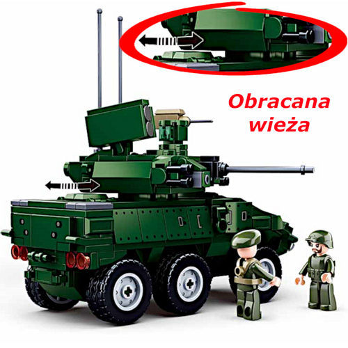 Klocki Wóz Pancerny EBRC JAGUAR Czołg Wojsko na Arena.pl
