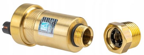 ODPOWIETRZNIK AUTOMATYCZNY AUTOMAT MOSIĘŻNY PROSTY 1/2" Z ZAWOREM STOPOWYM na Arena.pl