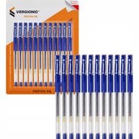 Długopis żelowy niebieski 0,5 mm 12 szt zestaw Vergionic