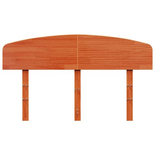 Wezgłowie do łóżka, woskowy brąz, 135 cm, lite drewno sosnowe na Arena.pl