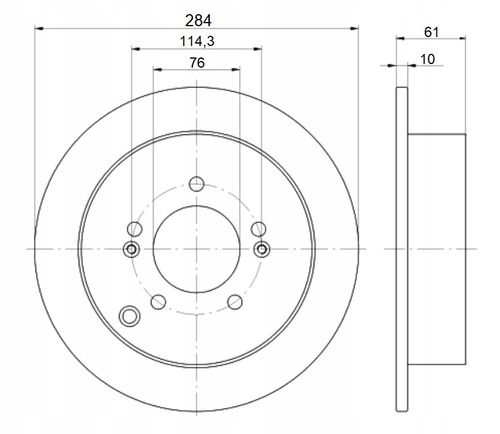 TARCZA HAM TYL 284X10 P MIKODA na Arena.pl