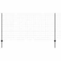 Ogrodzenie z słupkami Szary 1.2 x 10 m Stal