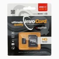 IMRO karta pamięci microSD 256GB 100MB/s class 10 UHS 3 z adapterem SD