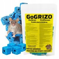 TRUTKA TRUCIZNA NA SZCZURY MYSZY GRYZONIE silna 1,5KG MURIBROM KOSTKA