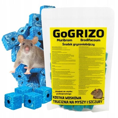 TRUTKA TRUCIZNA NA SZCZURY MYSZY GRYZONIE silna 1,5KG MURIBROM KOSTKA na Arena.pl