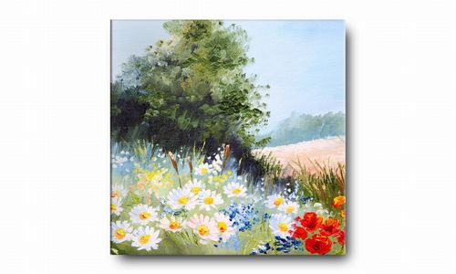 OBRAZ NA PŁÓTNIE 083 Polana 50x50cm na Arena.pl