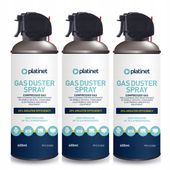3 x SPRĘŻONE POWIETRZE AIR SPRAY PISTOLET GAS DUSTER SPRAY 400ml.