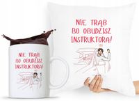 Dla Instruktora Zestaw Poduszka + Kubek Prezent Z Nadrukiem Ze Zdjęciem