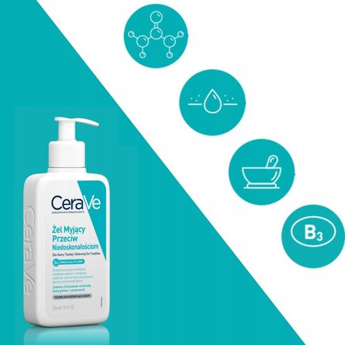 CeraVe Nawilżający Krem do Twarzy SPF 50 52ml, Żel Myjący 236 ml + prezent na Arena.pl