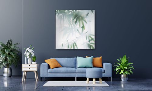 OBRAZ NA PŁÓTNIE 117 Zamglone liście 50x50cm na Arena.pl