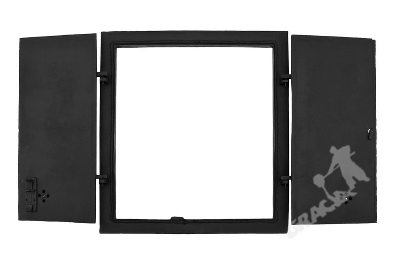 DRZWI A4 - 70X65 CM + TERMOMETR 0-500°C ŻELIWNE DO WĘDZARNI CHLEBOWE zdjęcie 2