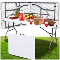 STÓŁ OGRODOWY CATERINGOWY SKŁADANY ROZKŁADANY TURYSTYCZNY WALIZKA 180