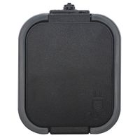 B2 GNIAZDO POJEDYNCZE N/T Z/U IP54 SZARO/CZARNE - E+9001581