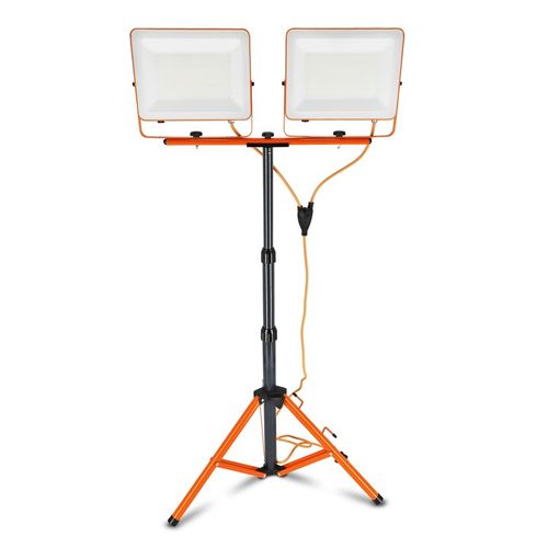 Halogen LED Statyw Budowlany Naświetlacz 2x 100W 10000lm Lampa Na na Arena.pl