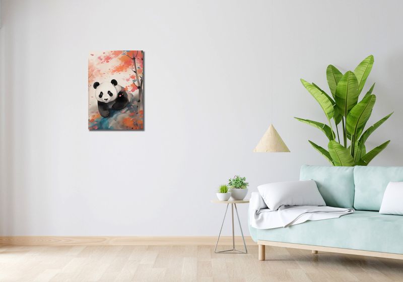 Obraz 40x60cm Panda wśród Klonów zdjęcie 2