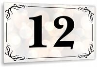 Tabliczka Tablica ADRESOWA ALUMINIOWA Numer domu posesji cyfry ulica 40x30