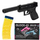 PISTOLET KULKI GLOCK TŁUMIK METAL 800 KULEK GRATIS
