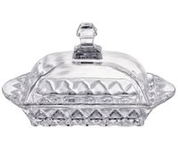 MASELNICA SZKLANA Z POKRYWKĄ DOMOTTI AURORA 17 CM