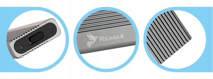 Obudowa na dysk SSD NVME PCIe M.2 USB-C 3.2 GEN2 Adapter Kieszeń M2 Reagle zdjęcie 6