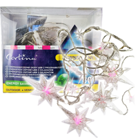 LAMPKI CHOINKOWE GWIAZDY LED MULTIKOLOR GIRLANDA