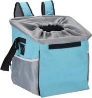 Torba Rowerowa na Kierownicę dla Psa i Kota Kosz Transportowy Niebieski