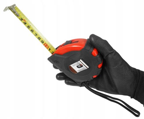 METRÓWKA RĘCZNA MIARKA METR ZWIJANY TAŚMA MIERNICZA MIARA ŻÓŁTA 8M na Arena.pl