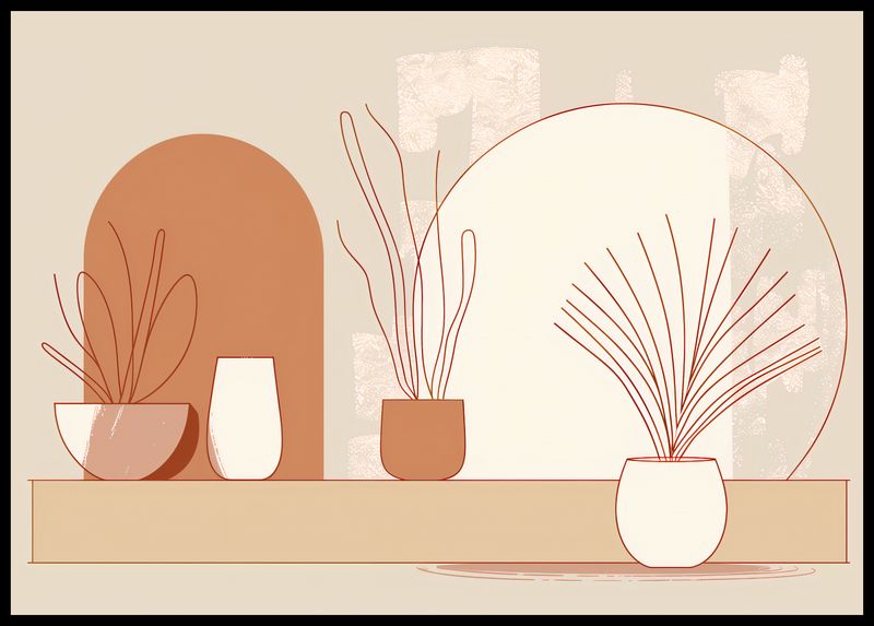 Plakat 84x59,5cm Widok Roślin zdjęcie 2