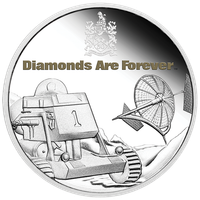 Tuvalu: Diamonds Are Forever kolorowany 50. rocznica filmu 1 uncja Srebra 2021 Proof