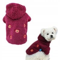 Barankowa bluza z kapturem dla psa EMILIO bordo S