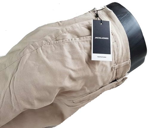 Męskie spodnie Jack&Jones -Jpstollie Jjdave Chino Regular jasny beż W31/L34 na Arena.pl