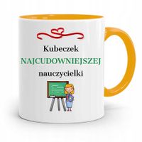 Kubek Złoty Prezent Dzień Nauczyciela Kubeczek Z Nadrukiem Ze Zdjęciem