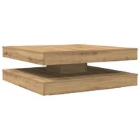Stolik kawowy obrotowy 360 stopni Artisan Oak 90x90x34,5 cm