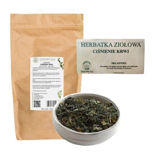 Zioła Na Ciśnienie Krwi Nadciśnienie Jemioła 500g Herbatka Ziołowy Raj na Arena.pl