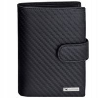 KOCHMANSKI portfel męski skórzany czarny RFID skóra naturalna rozbudowany
