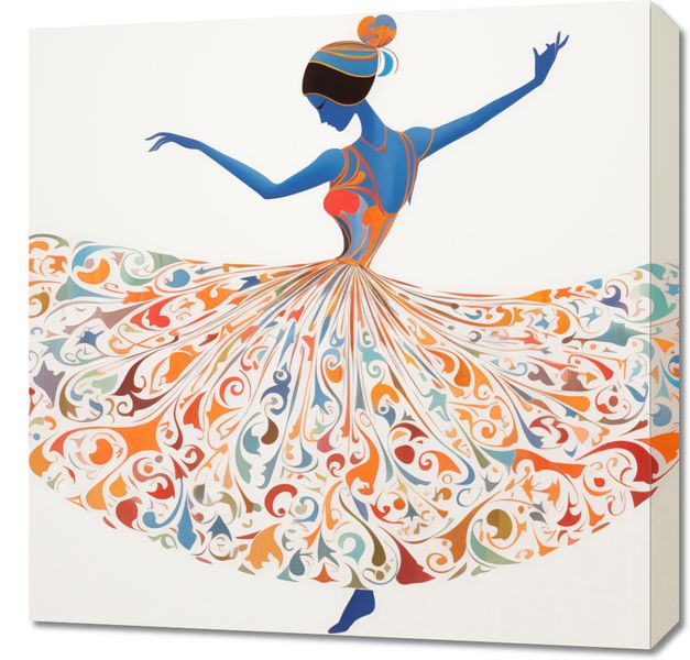 Obraz 60x60cm Wirująca Balerina zdjęcie 1