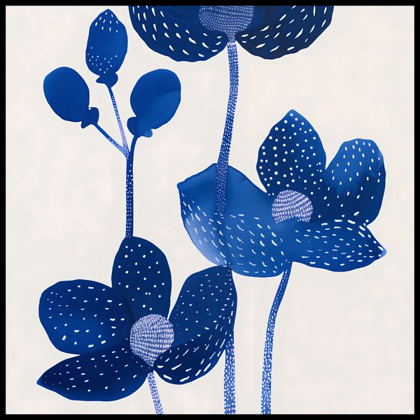 Plakat 70x70cm Nocne Kwiaty zdjęcie 2
