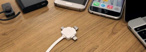 Kabel 3w1 1,5m iPhone Lightning +USB-C TypC +micro na Arena.pl
