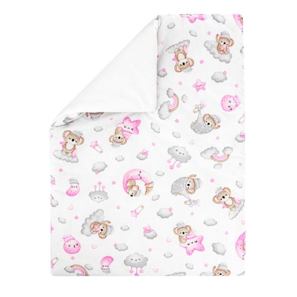 KOKON DLA NIEMOWLĄT BAWEŁNIANY ZESTAW 4 ELEMNTY ŚPIĄCY MIŚ zdjęcie 8