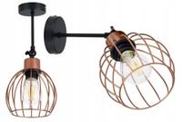 lampa kinkiet ścienny regulowany loft drut kula 1