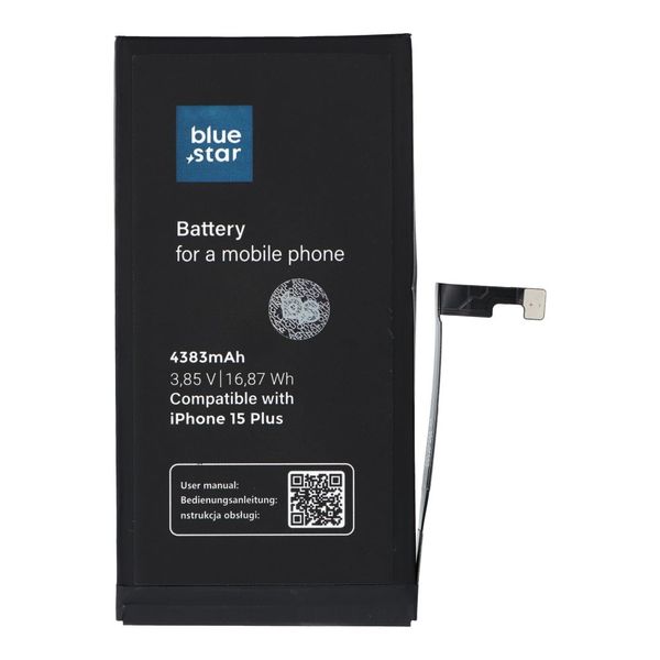Bateria do iPhone 15 PLUS 4383 mAh Blue Star HQ zdjęcie 1