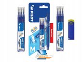 Pilot Frixion Wkład 0,7 Niebieski 9 szt + Gumka