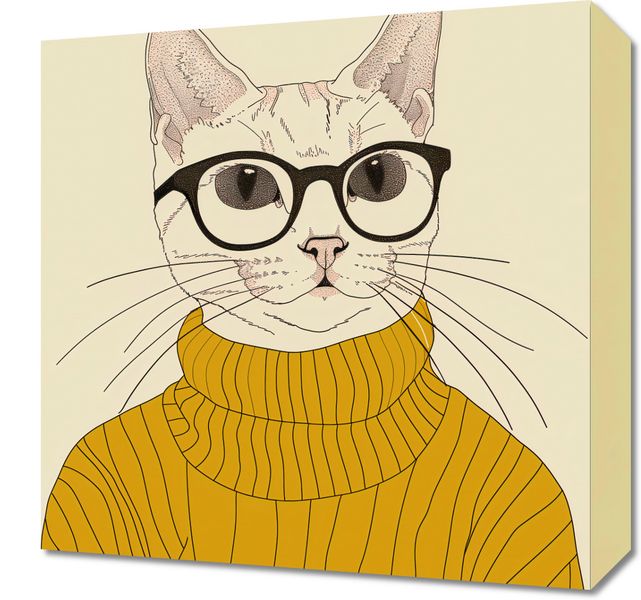 Obraz 40x40cm Intelektualista zdjęcie 1